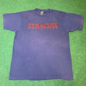Vintage 90s Syracuse University Single Stitch Mens Size XL Jerry Leigh T Shirt